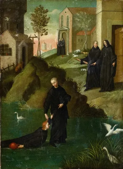 Saint Maur Rescuing Saint Placid From Drowning