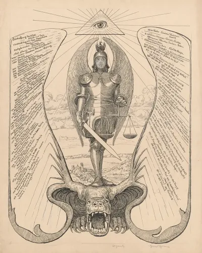 Saint Michael The Archangel Design For A Calendar Page