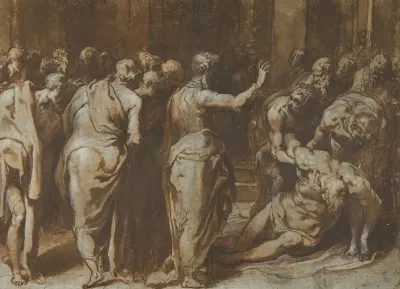 Saint Paul Restoring Eutychus To Life