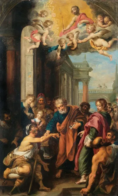 Saint Peter Healing A Lame Man