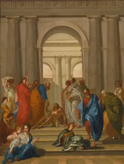 Saint Peter Healing The Paralytic At The Gate Of The Temple