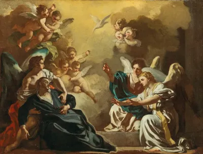 Saint Philip Neri Receiving The Holy Spirit In The Catacombs Of Saint Sebastian