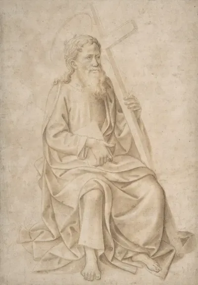 Saint Philip Seated Holding A Book And A Cross