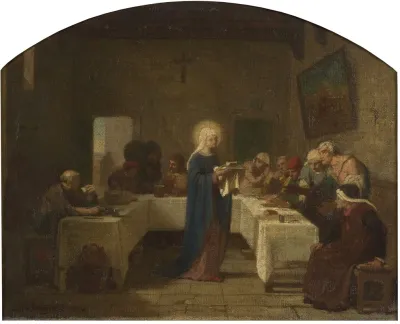 Sainte Elisabeth De France Servant Les Pauvres