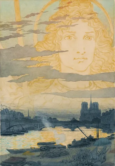 Sainte Genevieve Veillant Sur Paris