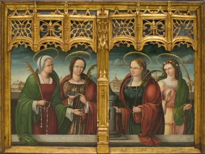 Saints Apollonia Lucy And Barbara And Another Holy Martyr