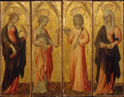 Saints Catherine Of Alexandria Barbara Agatha And Margaret
