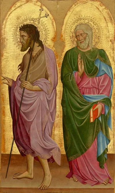 Saints John The Baptist And John The Evangelist A Wing Of An Altarpiece