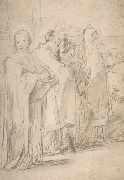 Saints John The Evangelist Paul Peter And Stephen
