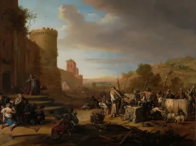 Saints Paul And Barnabas At Lystra Sacrifice At Lystra