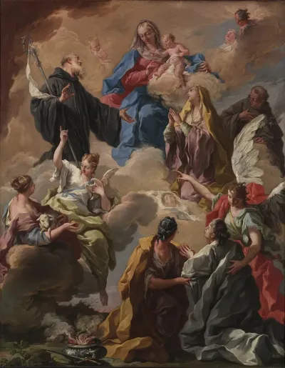 Saints Presenting A Devout Woman To The Virgin And Child 2