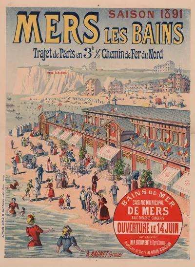 Saison 1891 Mers Les Bains Chemins De Fer Du Nord