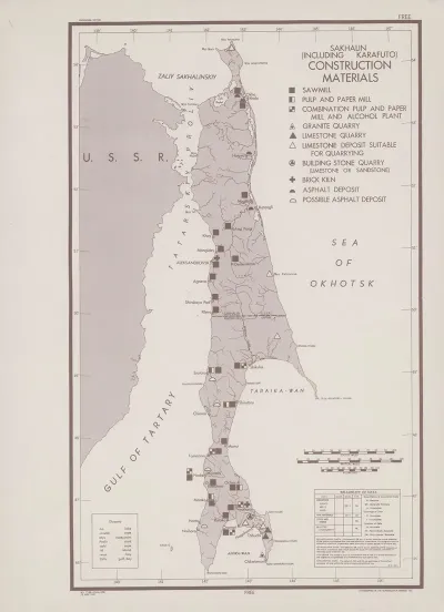 Sakhalin Including Karafuto Construction Materials