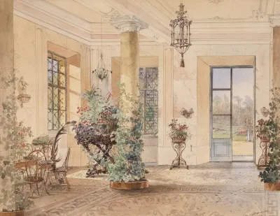 Sala Terrena In Einem Schloschen