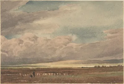 Salisbury Plain With Old Sarum In The Distance Wiltshire