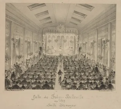 Salle Des Folies Belleville En 1869