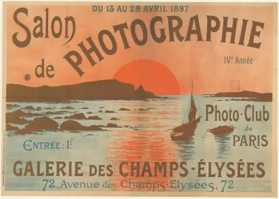 Salon De Photographie Ive Annee Du 13 Au 28 Avril 1897 Galerie Des Champs Elysees