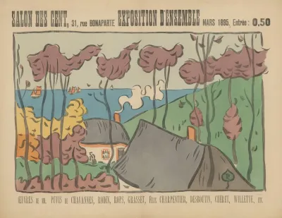 Salon Des Cent 31 Rue Bonaparte Exposition Densemble Mars 1895