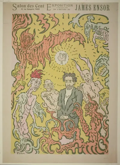 Salon Des Cent Exposition En Decembre 1898 De Loeuvre De James Ensor