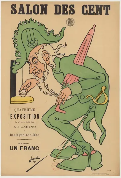 Salon Des Cent Quatrieme Exposition Du 1er Au 30 Aout 1894 Au Casino De Boulogne Sur Mer