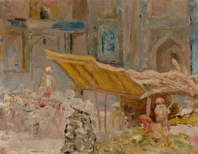 Samarkand Fruit Market From The Journey To Turkestan
