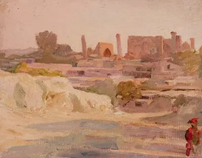 Samarkand Overall View From The Journey To Turkestan