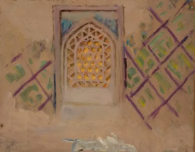 Samarkand Window From The Journey To Turkestan