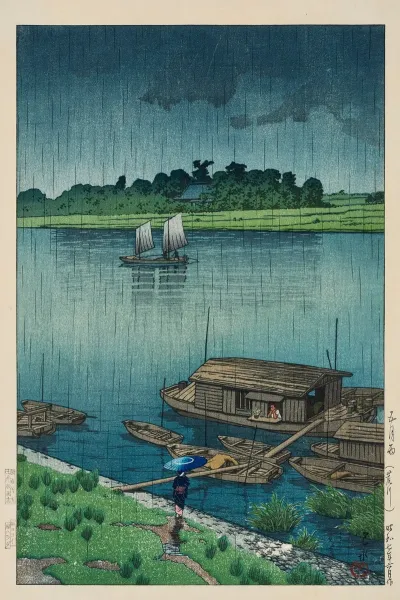 Samidare Arakawa Early Summer Rain At Arakawa