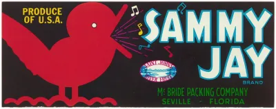 Sammy Jay Brand Citrus Label 3