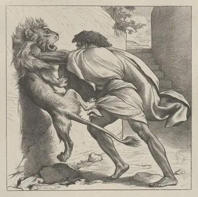 Samson And The Lion 3