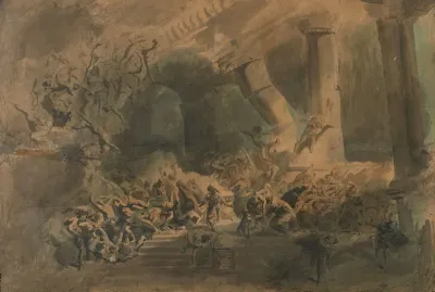 Samson Dans Le Temple De Dagon