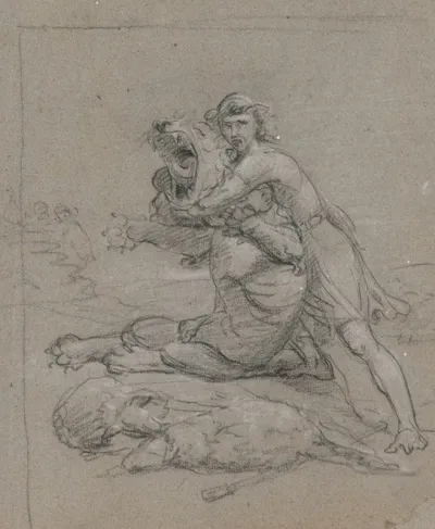 Samson Fights The Lion