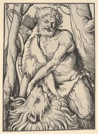 Samson Killing The Lion