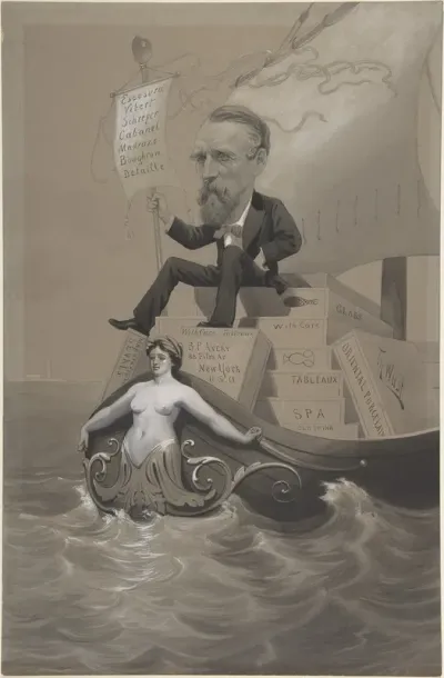 Samuel P Avery Transporting His Treasures Across The Sea