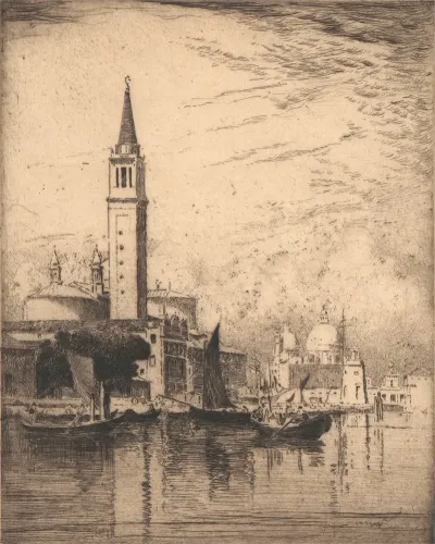 San Giorgio Maggiore And The Salute Venice