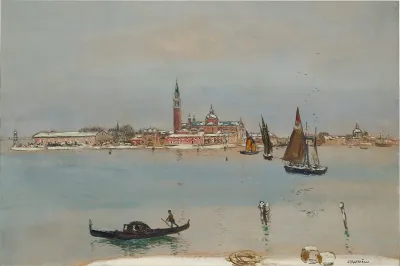 San Giorgio Under Snow Venice