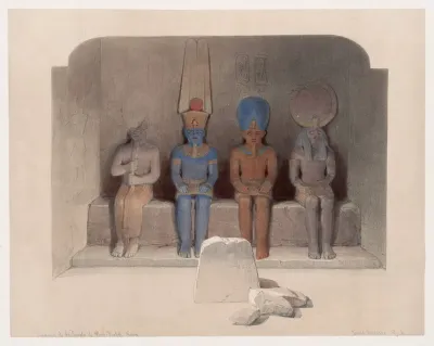 Sanctuary Of The Temple Of Aboo Simbel Nubia