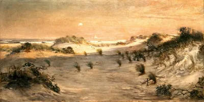 Sand Dunes At Sunset Atlantic City