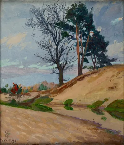 Sandy Bank Of The Kamienna River