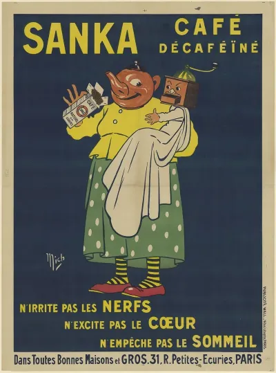 Sanka Cafe Decafeine Nirrite Pas Les Nerfs Nexcite Pas Le Coeur Nempeche Pas Le Sommeil
