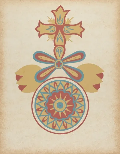 Santa Barbara Mission Doorway Design From The Portfolio Decorative Art Of Spanish California