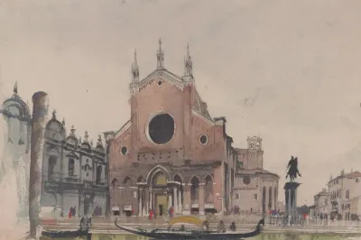 Santi Giovanni E Paolo Statue Of Bartolomeo Colleoni Verrochio Scuola Di San Marco Venezia