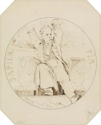 Sapientia Karikatur Auf Karl Theodor Welcker