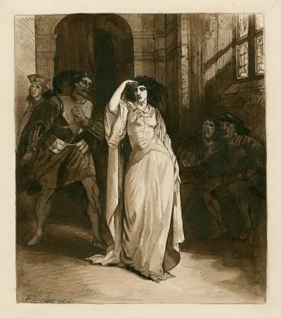 Sarah Siddons As Ophelia In Shakespeares Hamlet