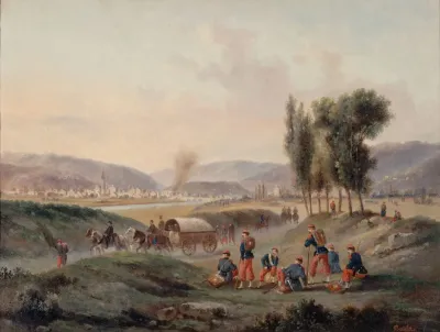 Sarrebruck Apres La Bataille Le 5 Aout 1870