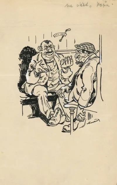 Satirical Drawing For A Magazine Ii