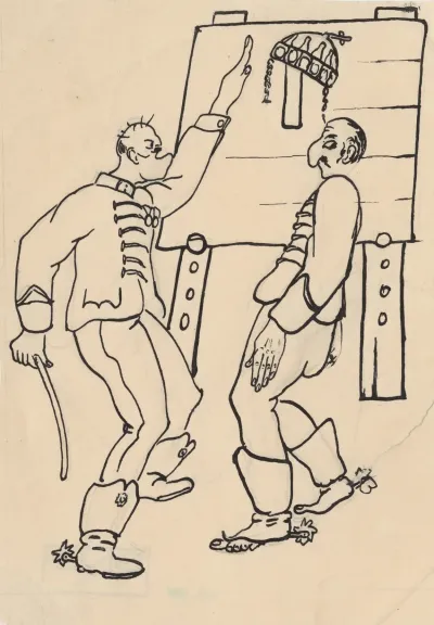 Satirical Drawing For A Magazine Iii