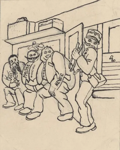 Satirical Drawing For A Magazine Iv