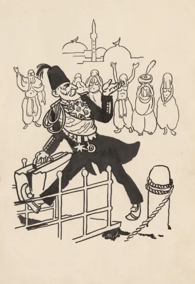Satirical Drawing Iv