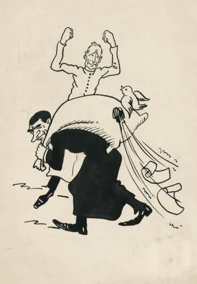 Satirical Drawing Vi